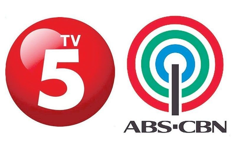 TV5 at ABS-CBN logo